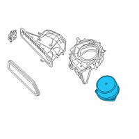 OEM 2019 Nissan Altima Motor Assembly - Blower W/CASE Diagram - 27225-6CA0A