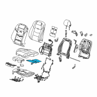 OEM 2014 Cadillac ELR Seat Cushion Heater Diagram - 22960979