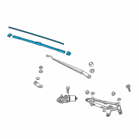 OEM 2020 Honda Fit Blade, Windshield Wiper (700MM) (Driver Side) Diagram - 76620-T5R-A03