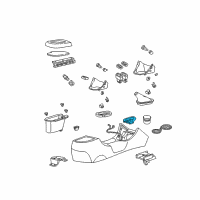 OEM Ford Mustang Cup Holder Diagram - XR3Z-6313562-AAA