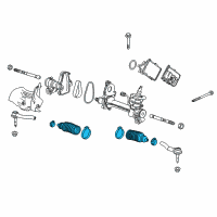 OEM Chevrolet Boot Kit-Steering Gear Diagram - 23214221