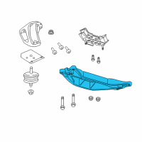 OEM 2016 Chevrolet SS Transmission Support Diagram - 92243606