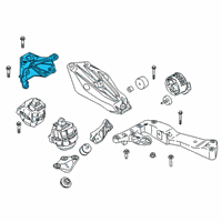 OEM 2021 BMW M440i xDrive ENGINE SUPPORTING BRACKET, R Diagram - 22-11-9-470-132