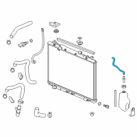 OEM 2016 Honda Pilot Tube B, Reserve Tank Diagram - 19104-5J6-A00