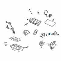 OEM Acura ZDX Pulley, Timing Belt Drive Diagram - 13621-RV0-A01