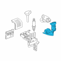 OEM 2009 Pontiac G5 Knock Sensor Diagram - 12621820