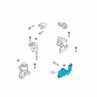 OEM 2009 Ford Fusion Transmission Mount Bracket Diagram - 8E5Z-6031-A