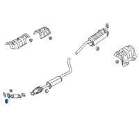 OEM 2021 Kia Rio Hanger-Exhaust Pipe Diagram - 28780H2000