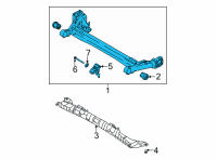 OEM 2021 Hyundai Elantra Torsion Axle Complete Diagram - 55101-AA000