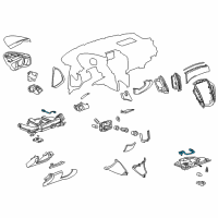 OEM 2016 Cadillac SRX Courtesy Lamp Diagram - 15855916