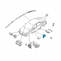 OEM 2009 Ford Flex Side Sensor Diagram - 8G1Z-14B345-B