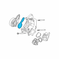 OEM 2010 Honda CR-V Gasket, Water Pump Diagram - 19222-RAA-A01