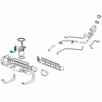 OEM 2010 Chevrolet Suburban 2500 Fuel Gauge Sending Unit Diagram - 19257106