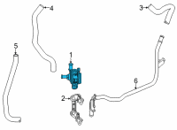 OEM 2020 Honda Clarity Water Pump, Electric Diagram - 1J200-5K1-A01