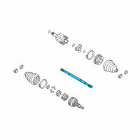 OEM 1997 Oldsmobile Cutlass Supreme Axle Shaft Diagram - 26050895