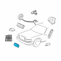 OEM 2005 Mercury Grand Marquis Front Sensor Diagram - 5W1Z-14B004-AA