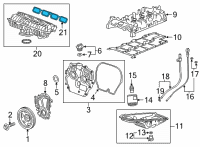 OEM Cadillac XT4 Intake Manifold Seal Diagram - 55488180