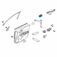 OEM 2018 Acura RDX Switch Assembly, Power Window Passenger Diagram - 35760-TX4-A01