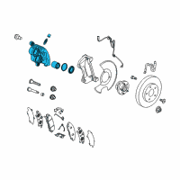 OEM 2021 Cadillac XT5 Caliper Assembly Diagram - 13539801