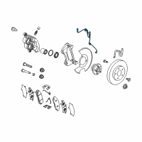 OEM 2018 Buick Enclave Front Speed Sensor Diagram - 84424438