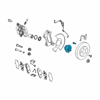 OEM 2021 Buick Enclave Hub & Bearing Diagram - 13536110