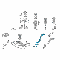 OEM 2015 Honda CR-Z Pipe Assembly, Fuel Filler Diagram - 17649-SZT-L00