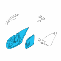 OEM Chevrolet Caprice Mirror Assembly Diagram - 92214581