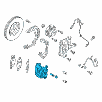 OEM 2020 Ford Edge Caliper Diagram - F2GZ-2B120-A