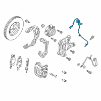 OEM 2020 Lincoln Nautilus ABS Sensor Diagram - J2GZ-2C204-E