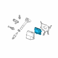 OEM 2012 Honda Pilot Control Module, Engine (Rewritable) Diagram - 37820-RN0-B22
