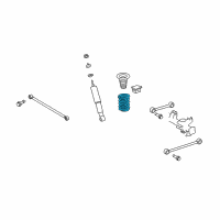 OEM 2012 Lexus GX460 Spring, Coil, Rear Diagram - 48231-60J11