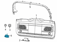 OEM 2022 Jeep Wagoneer Switch-LIFTGATE Diagram - 68303988AA