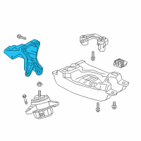 OEM Cadillac CT6 Mount Bracket Diagram - 23221617