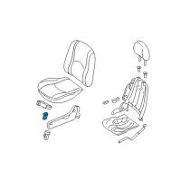 OEM Ford Explorer Sport Seat Heat Switch Diagram - 98AZ-14D694-AA