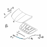 OEM 2012 Hyundai Azera Cable Assembly-Hood Latch Release Diagram - 81190-3S100