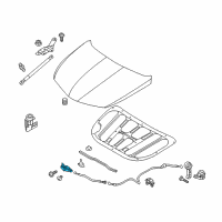 OEM 2012 Hyundai Azera Latch Assembly-Hood Diagram - 81130-3V000