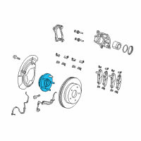 OEM 2008 Jeep Liberty Front Hub And Bearing Diagram - 52109947AF
