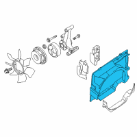 OEM 2005 Nissan Pathfinder SHROUD-Upper Diagram - 21476-9BK0C