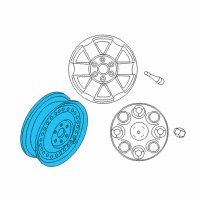 OEM 2014 Nissan NV3500 Disc Wheel Assembly Diagram - 40300-1PA0A