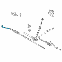 OEM 2015 Hyundai Tucson End Assembly-Tie Rod, RH Diagram - 56820-2S050