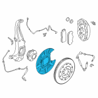 OEM 2017 BMW M6 Gran Coupe Protection Plate Left Diagram - 34-11-2-284-431