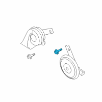 OEM 2017 Hyundai Accent Nut-Washer Assembly Diagram - 13270-06007-B