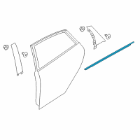 OEM 2013 Ford Focus Belt Weatherstrip Diagram - BM5Z-5825860-C