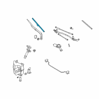 OEM 2016 Nissan 370Z Window Wiper Blade Assembly Diagram - 28890-1EA5B
