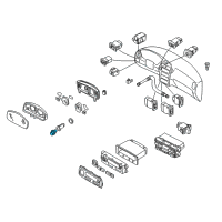 OEM 1998 Infiniti Q45 Cigarette Lighter Knob & Heater Assembly Diagram - 25335-89900