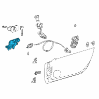 OEM 2019 Lexus LC500 Handle Sub-Assy, Front Diagram - 69201-11010-J1