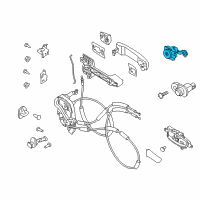 OEM 2021 Nissan Titan Cylinder Set-Door Lock, L Diagram - 80601-7Y000