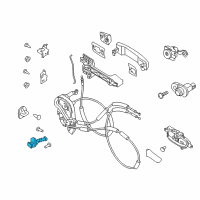 OEM 2019 Nissan Titan XD Link Door STOPPER Diagram - 80430-EZ00A