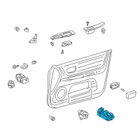 OEM 2001 Lexus IS300 Master Switch Assembly Diagram - 84040-53022-C0