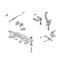 OEM 2003 Acura TL Insulator A, Sub-Frame Mounting (Upper) Diagram - 50231-S87-A00